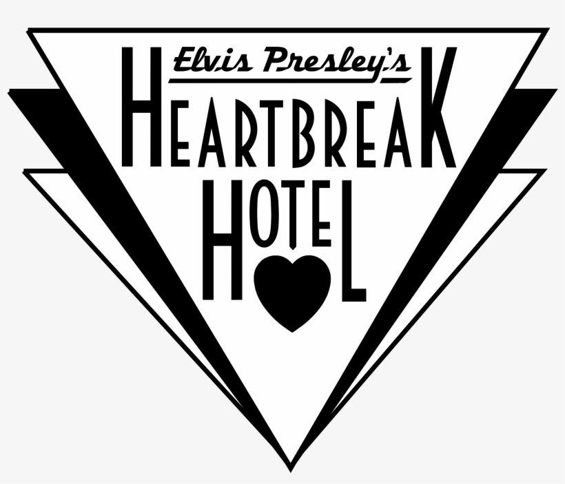 Elvis Presley's Heartbreak Hotel Logo Png Transparent - Wall Sticker Elvis Presley, transparent png