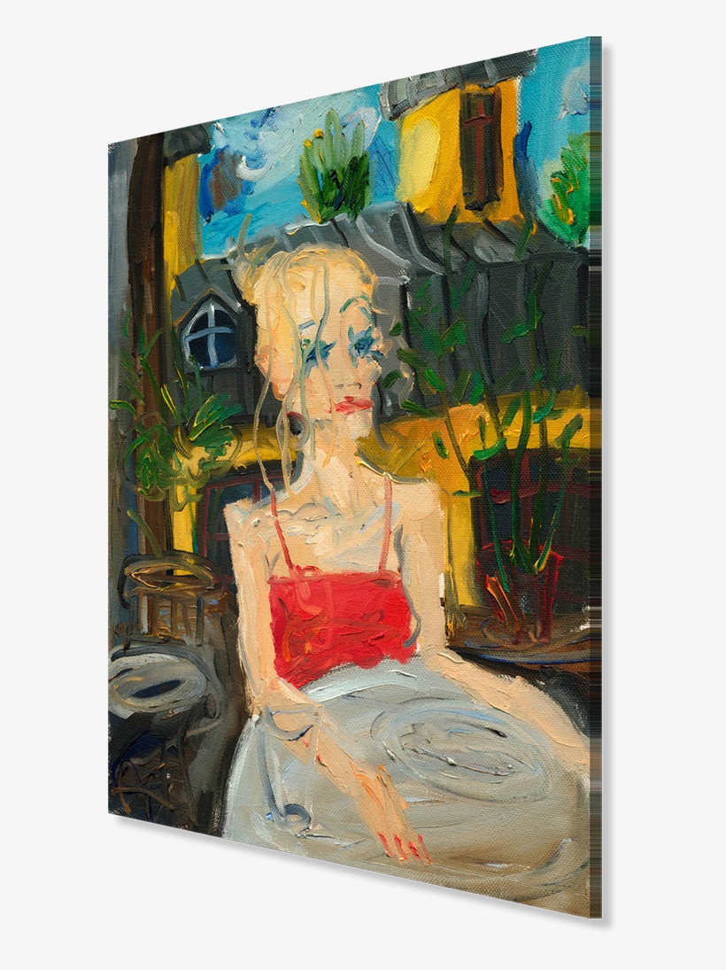 A Girl In The Cafe, Artist Alexander Korolev, transparent png