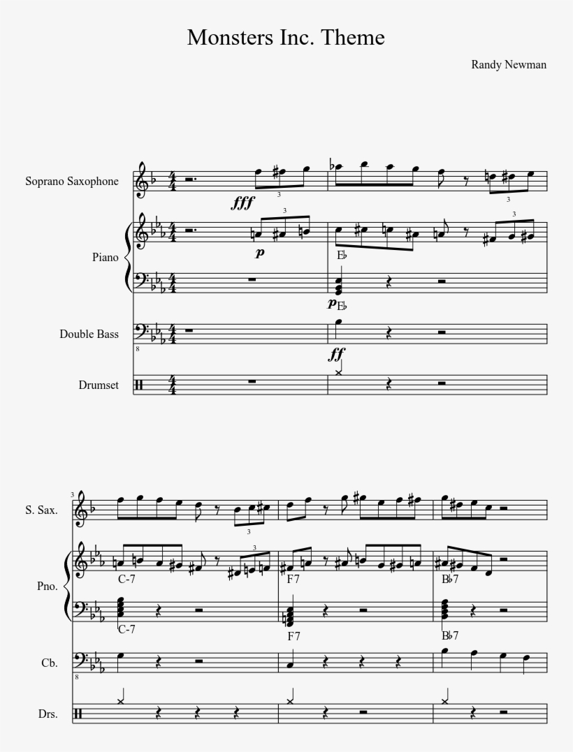 Theme Sheet Music Composed By Randy Newman 1 Of 12 - Lazy Afternoons Sheet Music, transparent png