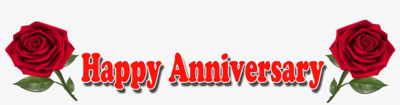 Happy Anniversary Rose Text Png - Happy Anniversary Text Png, transparent png