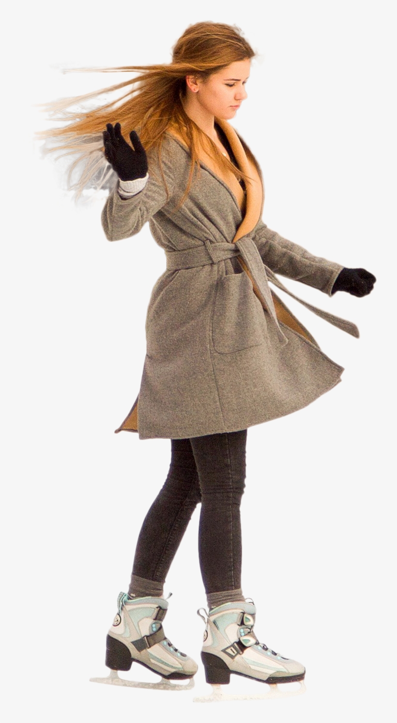 Girliceskating - Girl Ice Skating Png, transparent png
