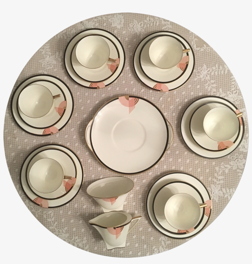 Royal Doulton “tango” Art Deco Modernist Design Lunch - Circle, transparent png