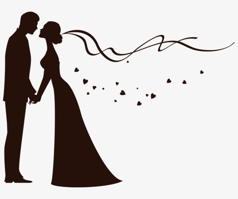 Jpg Free Stock Couples Page Okoliczno Ciowe Pinterest - Bride And Groom Silhouette, transparent png
