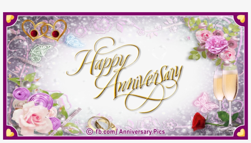 Download Wedding Anniversary Invitations Clipart Floral - Ruby Anniversary Banquet Plates, transparent png