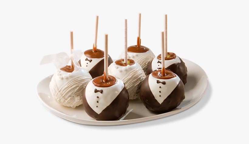 Bride And Groom Caramel Apples, transparent png