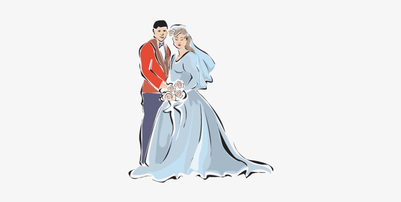Bride And Groom - Illustration, transparent png