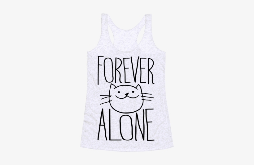 Forever Alone Racerback Tank - Active Tank, transparent png