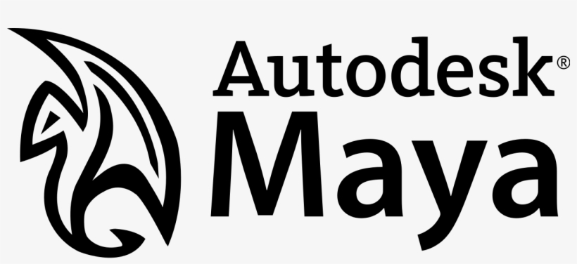 Maya Logo Black And White, transparent png