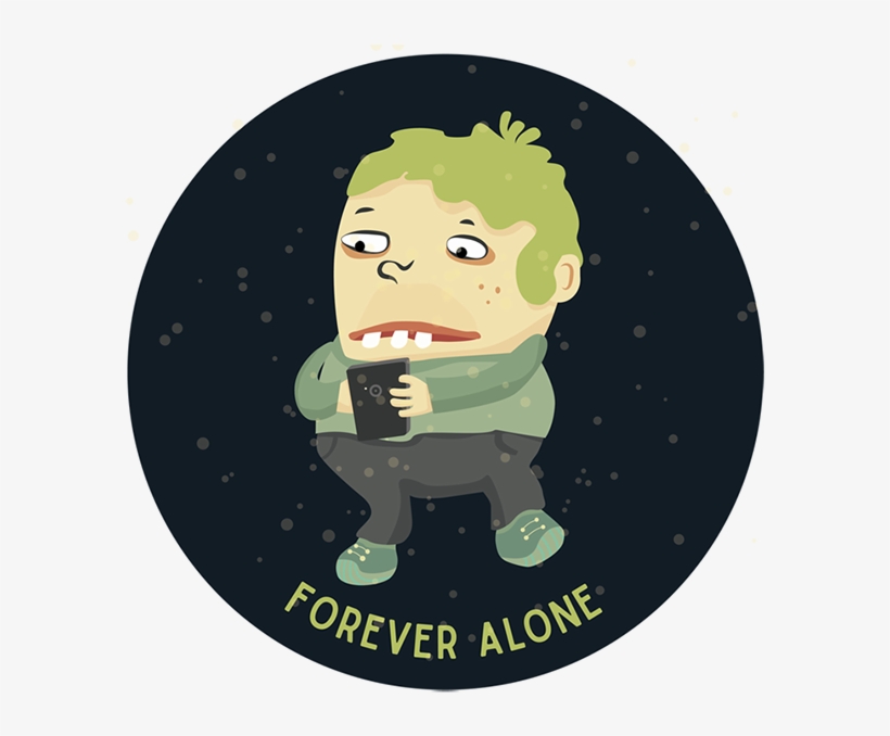 Valentine - Forever Alone - Illustration, transparent png