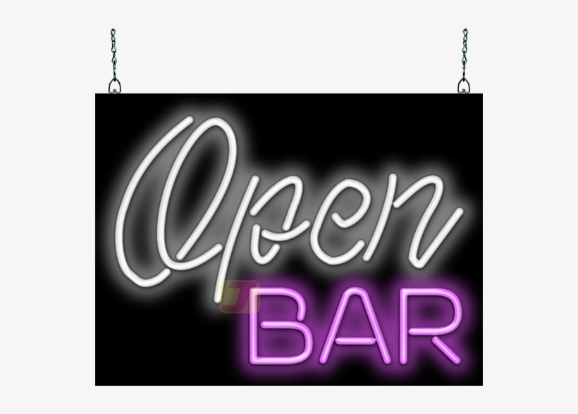 Download Transparent An Open Bar Neon Sign From Www Open Bar Neon Png