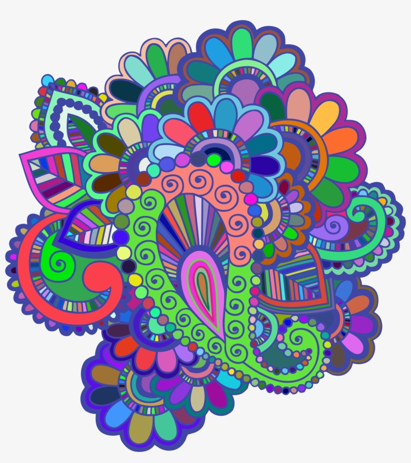This Free Icons Png Design Of Prismatic Henna Tattoo, transparent png