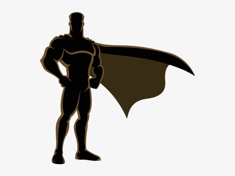 Their Work - Superhero Silhouette, transparent png