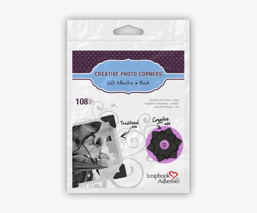 Creative Photo Corners - Adhesive, transparent png