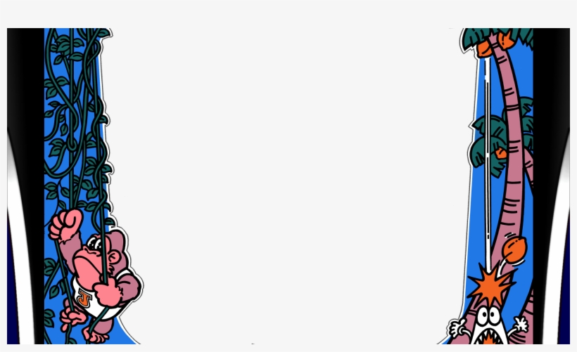 Dkongjr - - Realistic Overlay Retroarch, transparent png