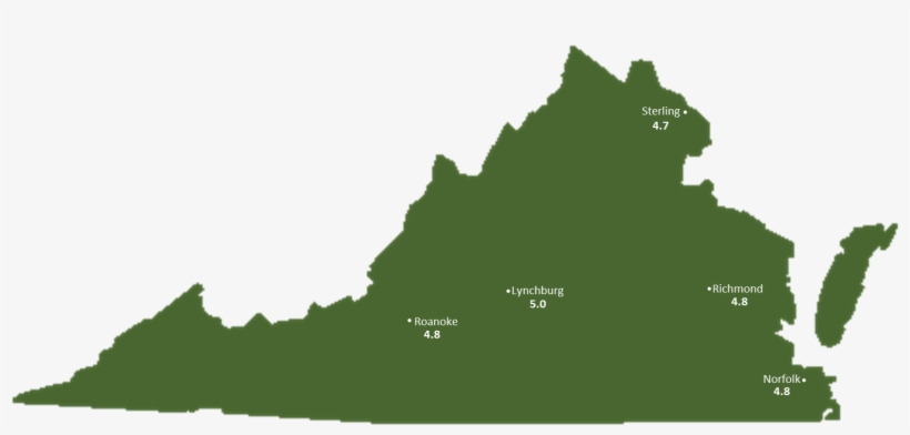 Virginia Sun Light Hours Map - Virginia 2017 Election Map, transparent png