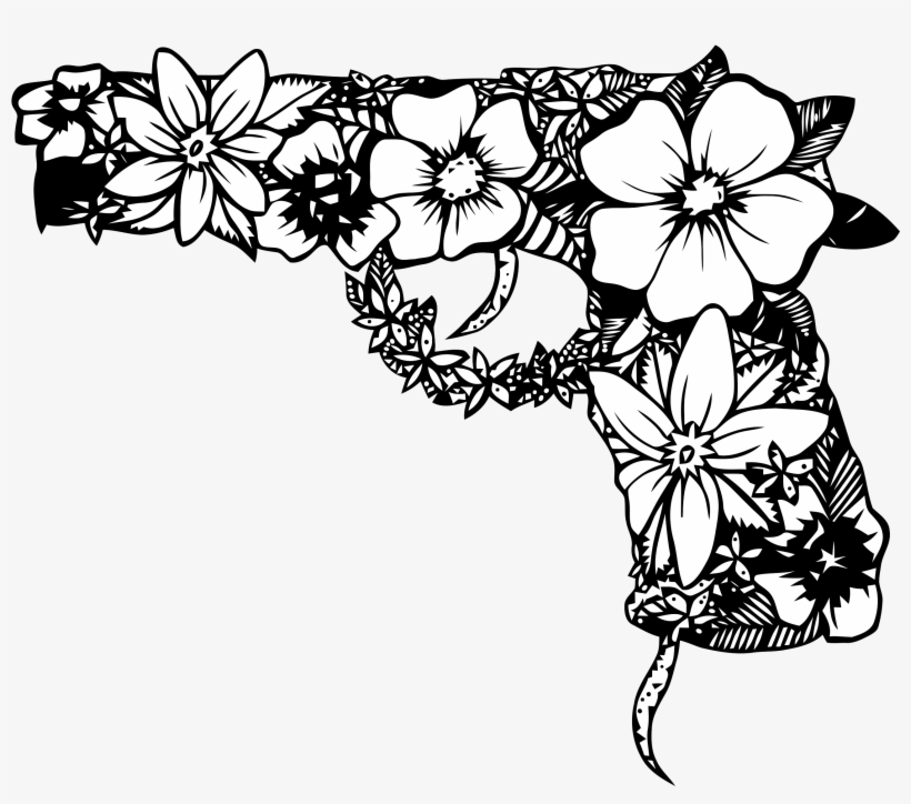 Pin By Leah Paul On Tattoos Pinterest - Gun Tattoo, transparent png