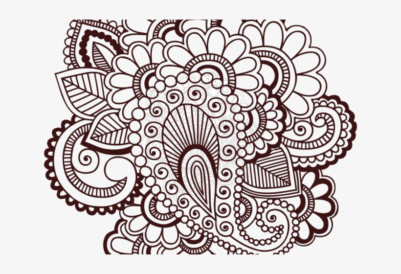 Lotus Tattoos Clipart Henna - Clipart Mehndi Design Png, transparent png