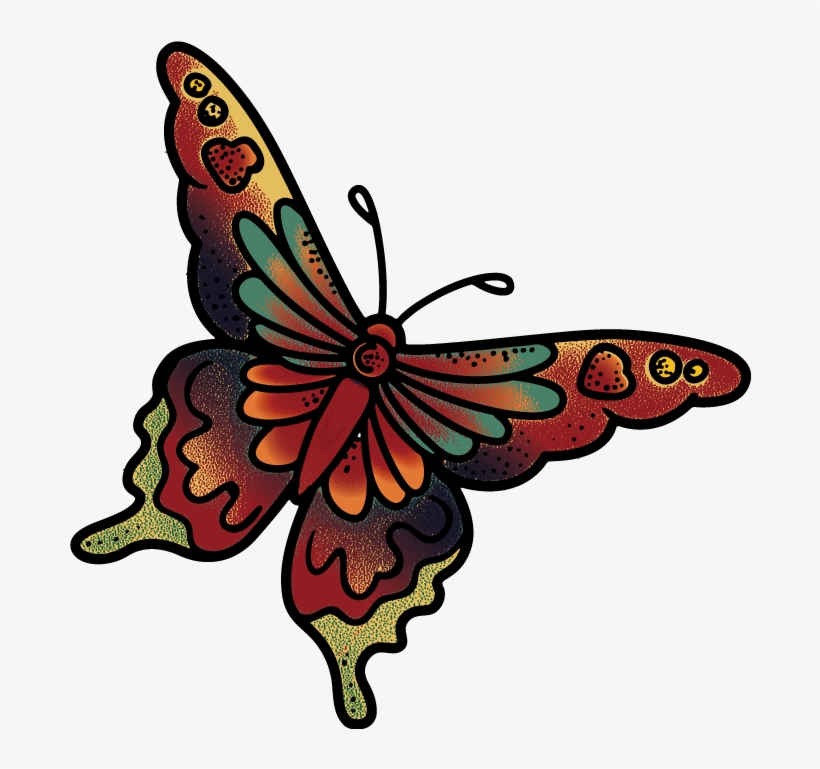 Monarch Butterfly Tattoo Henna Feather - Tatuajes De Mariposas De Henna, transparent png