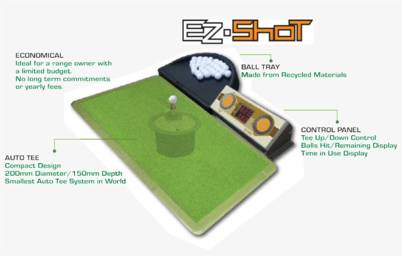 Ez Shot Golf Auto Tee System - Composite Material, transparent png