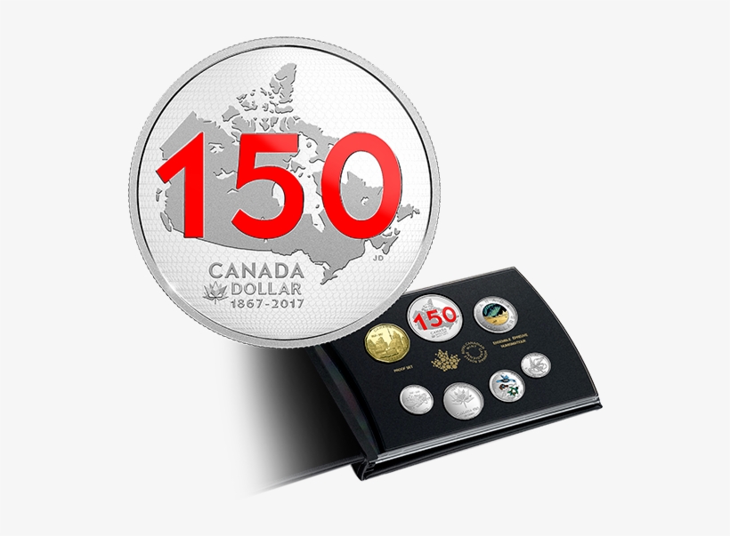 1 Of 12 2017 Canada 150 Silver Dollar Proof Set & 2 - Coin, transparent png