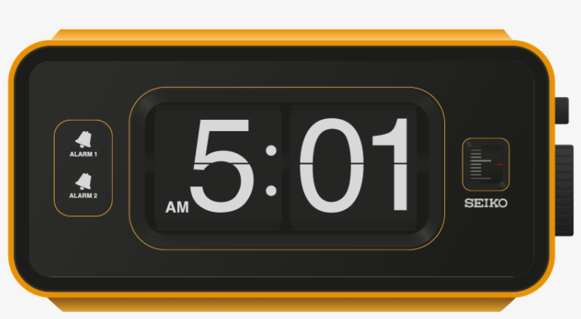 Seiko Vector Clock - Number, transparent png