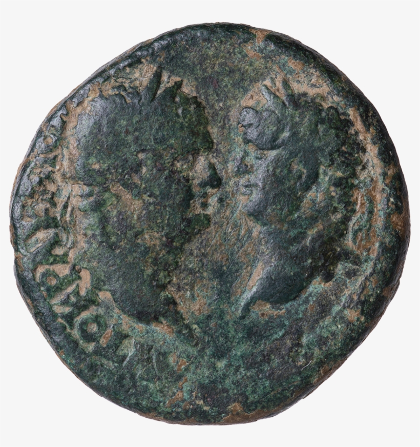 Busts Of Titus And Domitian - Dime, transparent png