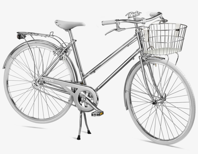 Cigno Classic Woman Whitelines And Essential Tones, - Bicicletta Donna Tutta Bianca, transparent png