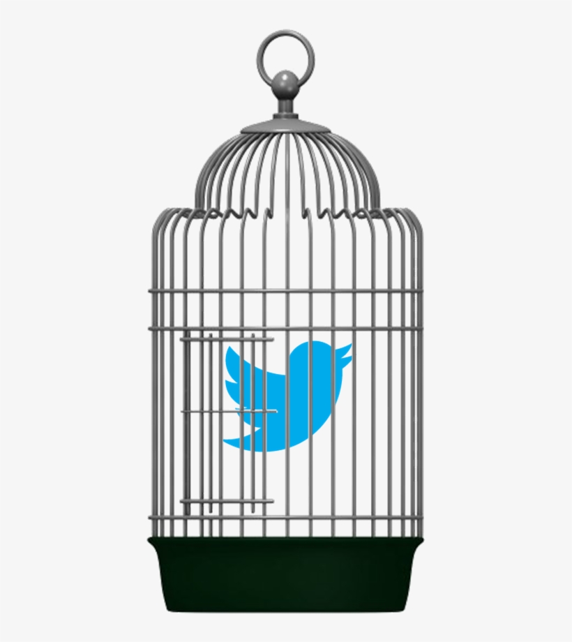 Twitter Bird In A Bird Cage - Budgies Think, transparent png