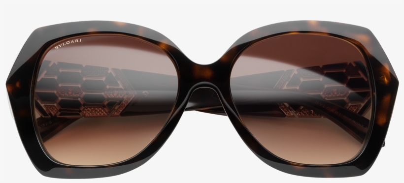 Serpenti Sunglasses Sunglasses Acetate Beige - Reflection, transparent png