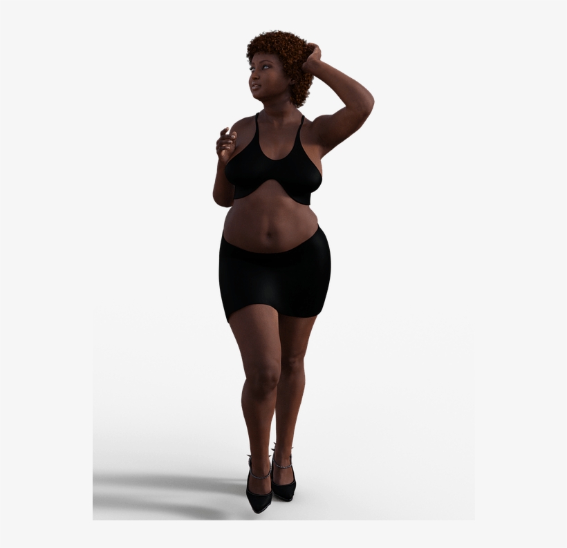 Tips For Buying Lingerie For Plus Size Women - Plus Size Model Pose Standing, transparent png
