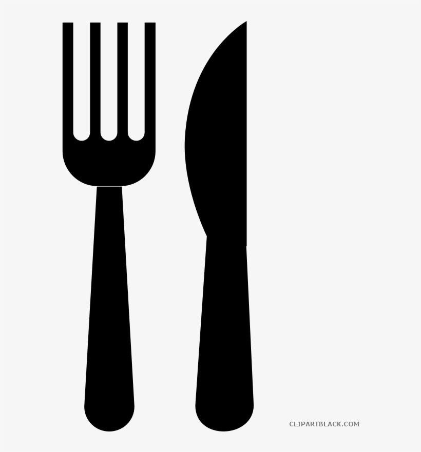 Png Freeuse Stock Fork And Knife Clipart - Fork And Knife Clipart Black And White, transparent png