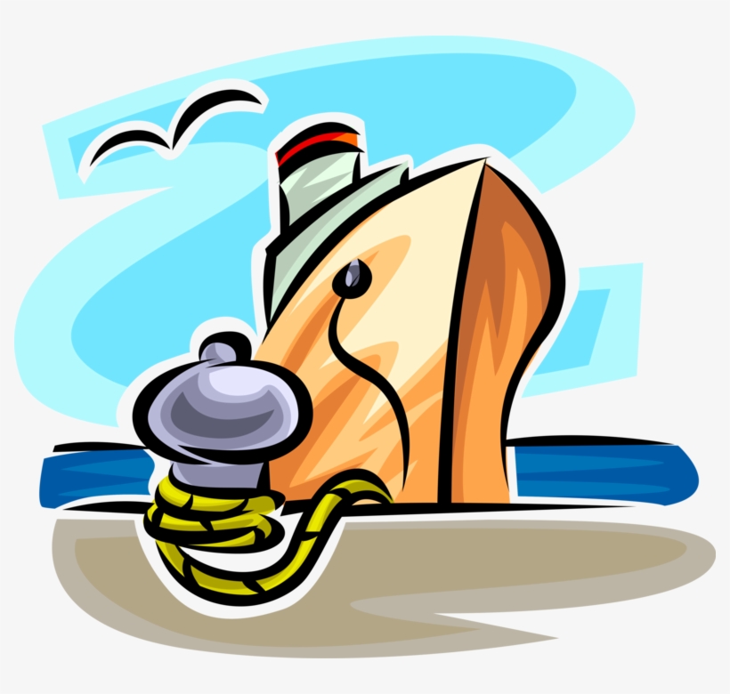 Vector Illustration Of Cruise Ship Or Cruise Liner - Illustration, transparent png