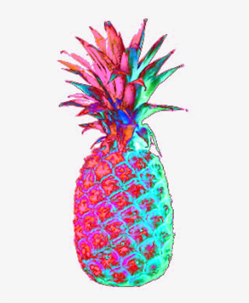 Abacaxi Sticker - Colourful Pineapple, transparent png