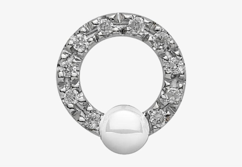 Small Diamond Earring - Titanium Ring, transparent png