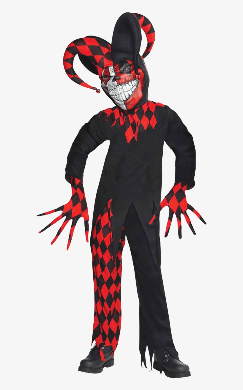 Crazed Jester Teen - Krazed Jester Costume, transparent png