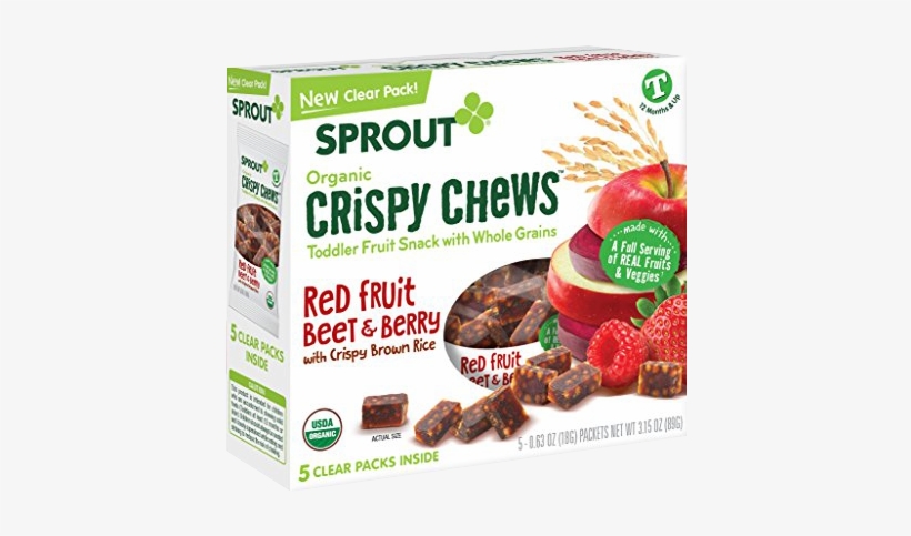 Sprout, Snacks De Frutas Y Granos De Frutos Rojos - Sprout Crispy Chews, transparent png