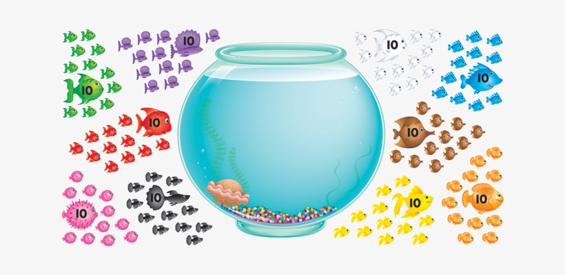 Bulletin Board Set 100-day Fishbowl, transparent png