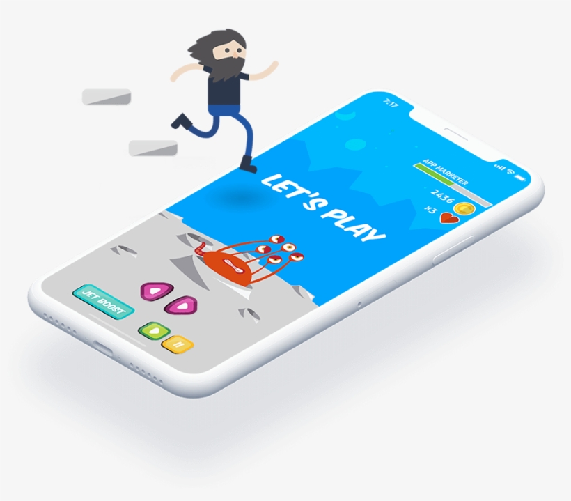Mobile App Marketing For Gaming Apps - Smartphone, transparent png