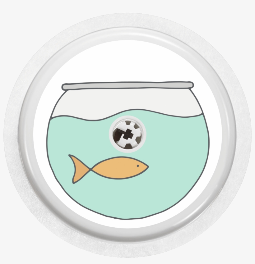 Image Of Fishbowl Freestyle Libre Sticker - Circle, transparent png