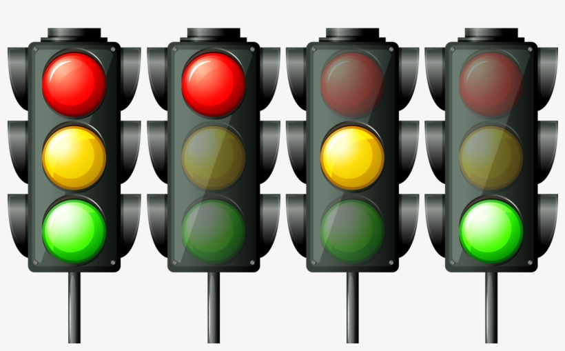 Stoplight Clipart School Traffic - Ilustracion Semaforo, transparent png