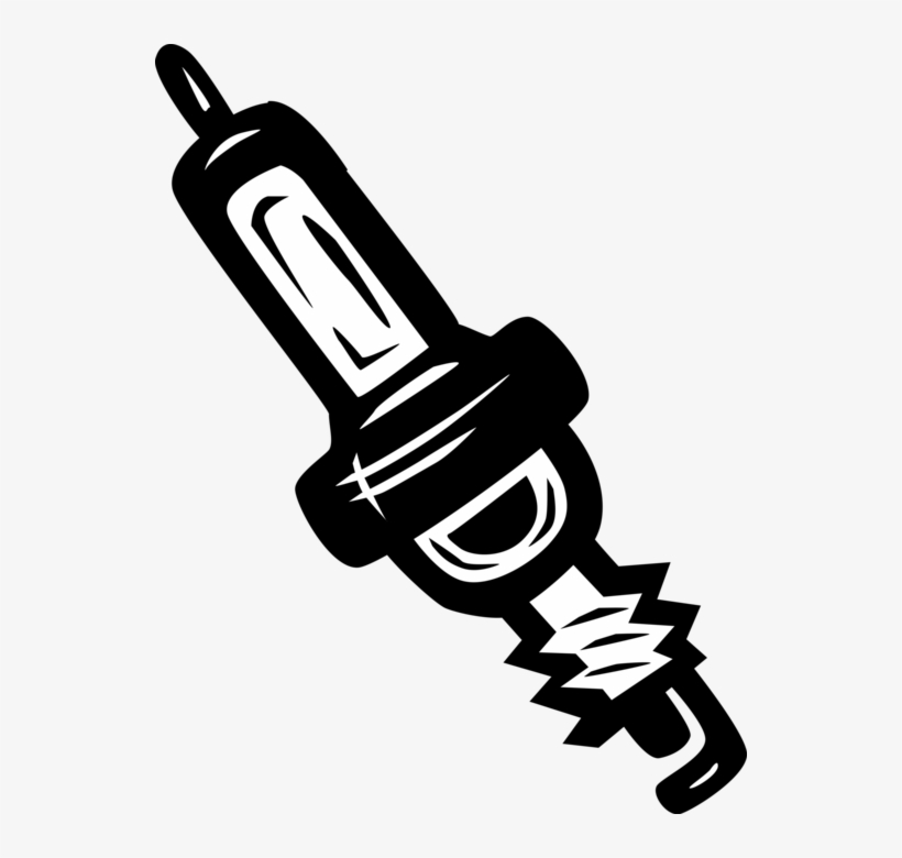 Vector Illustration Of Spark Plug Ignition System To - Zündkerze Clipart, transparent png