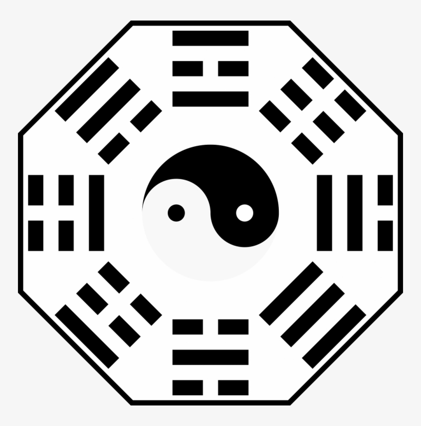 A Bagua Is A Mirror Encased In An Octagonal Wooden - Bagua Transparent, transparent png