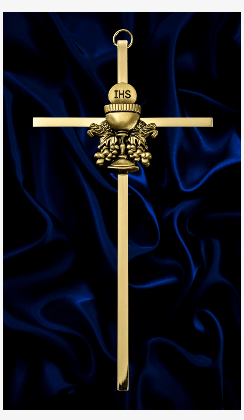 7” H Solid Brass Communion Wall Cross With Gift Box - Cross, transparent png
