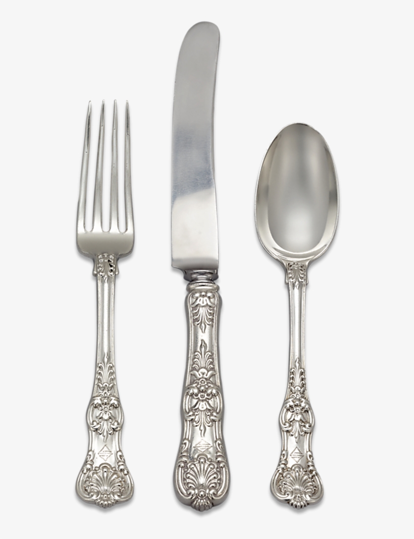 English King Silver Flatware Service, - Knife, transparent png