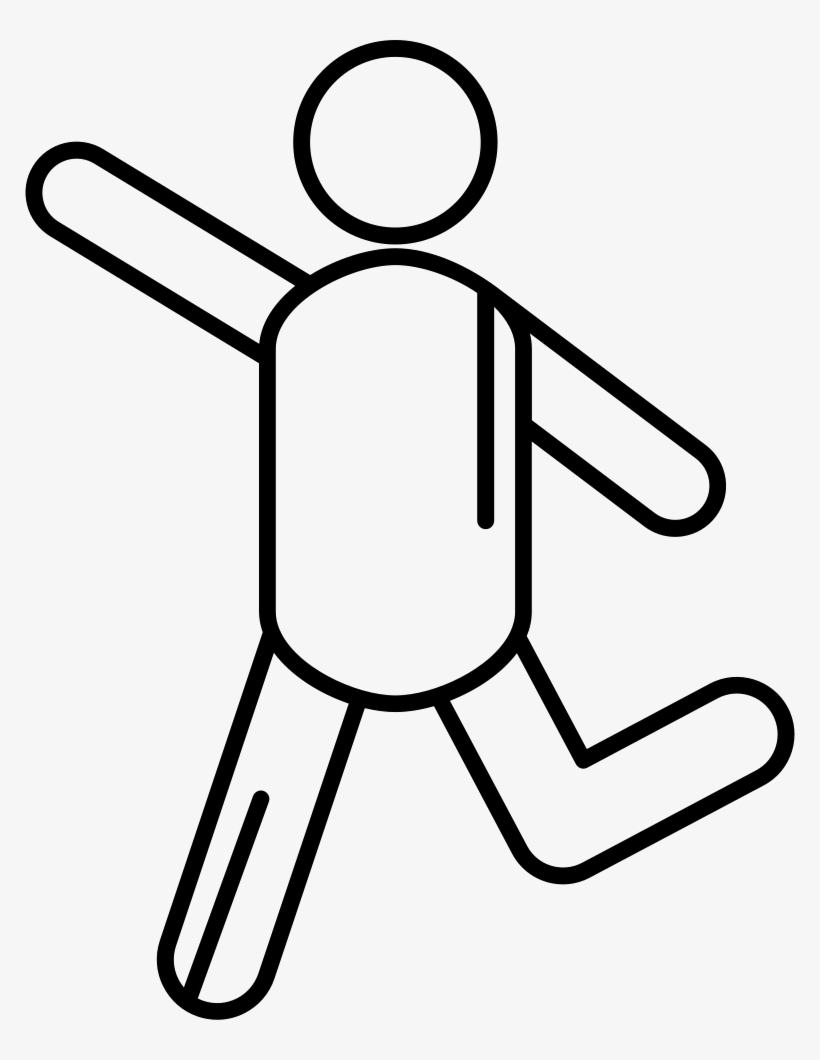 Stick Man Running Comments - Icon, transparent png