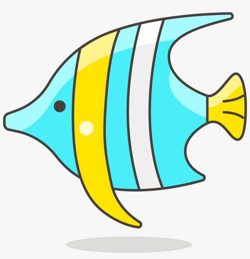 Fish Clip Art Simple Lovely - Dibujo Peces Tropicales Animados, transparent png