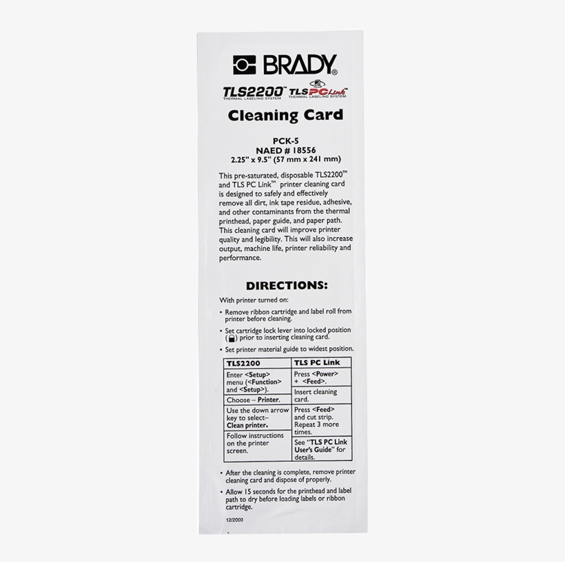 Brady 18556 Cleaning Kit - General Supply, transparent png