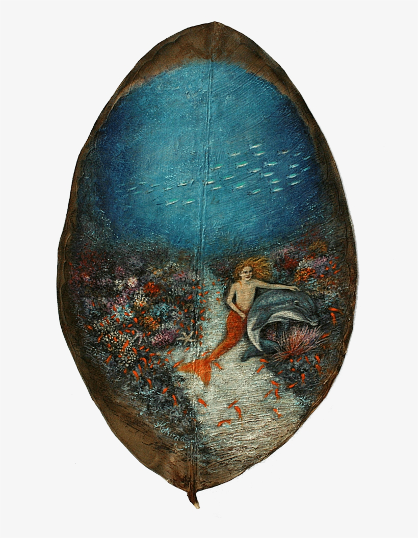 The Little Mermaid And The Dolphin - Egg Decorating, transparent png