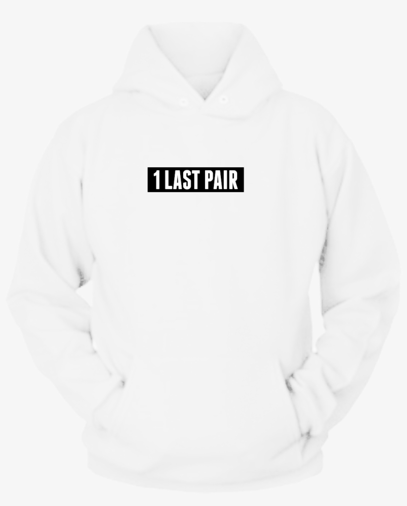 1 Last Pair White - Black Box Logo White Hoodie, transparent png