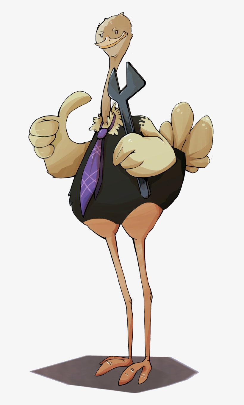 Ostrich Tools Mascot - Cartoon, transparent png